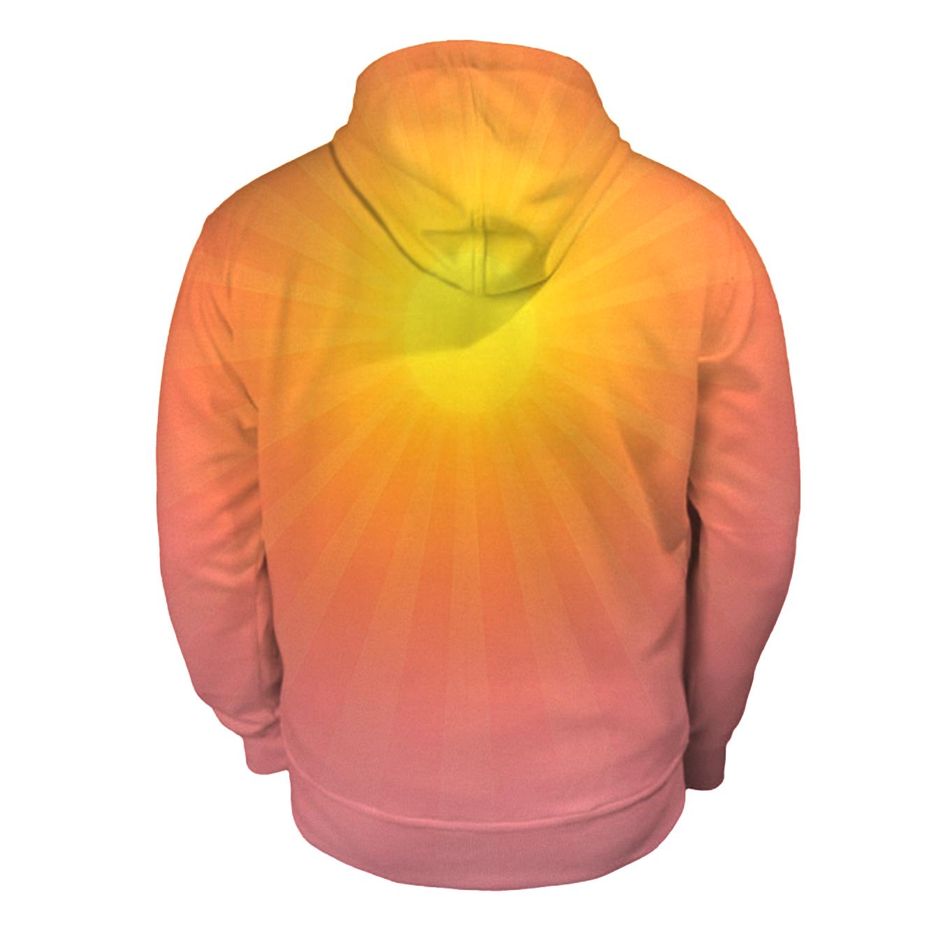 Citrus Sky Gradient zip-up hoodies