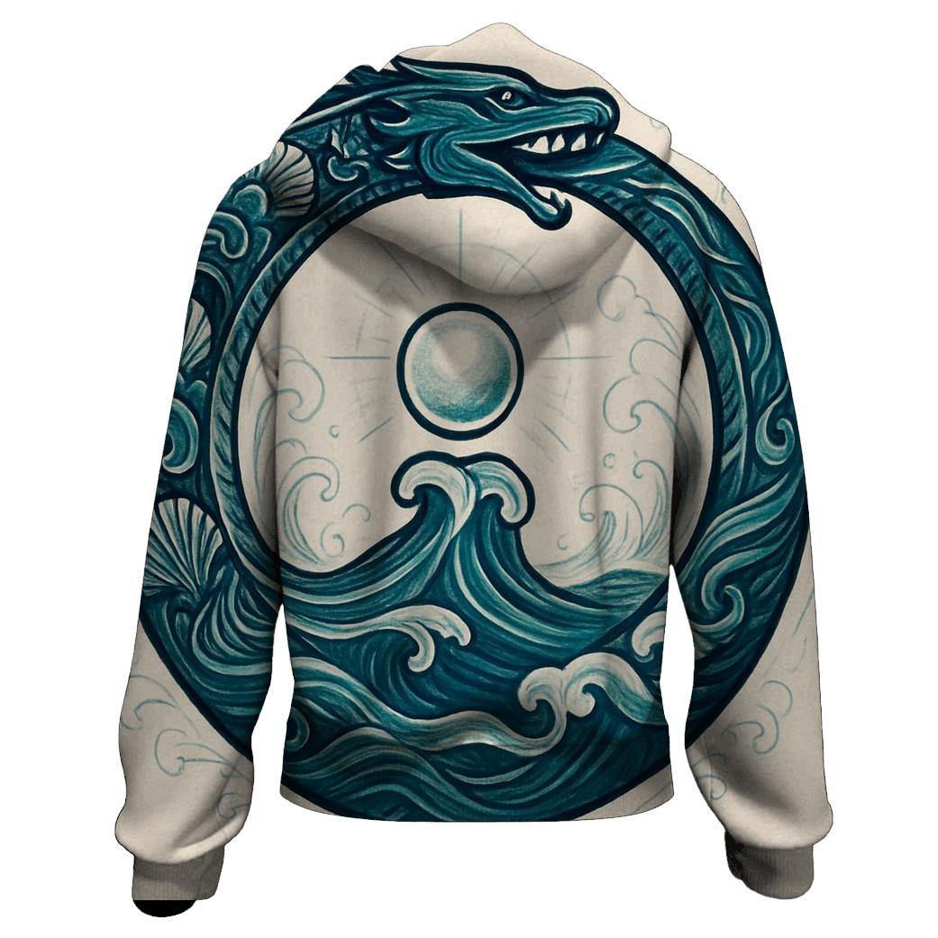Ocean Tide Pearl Ouroboros hoodie trends