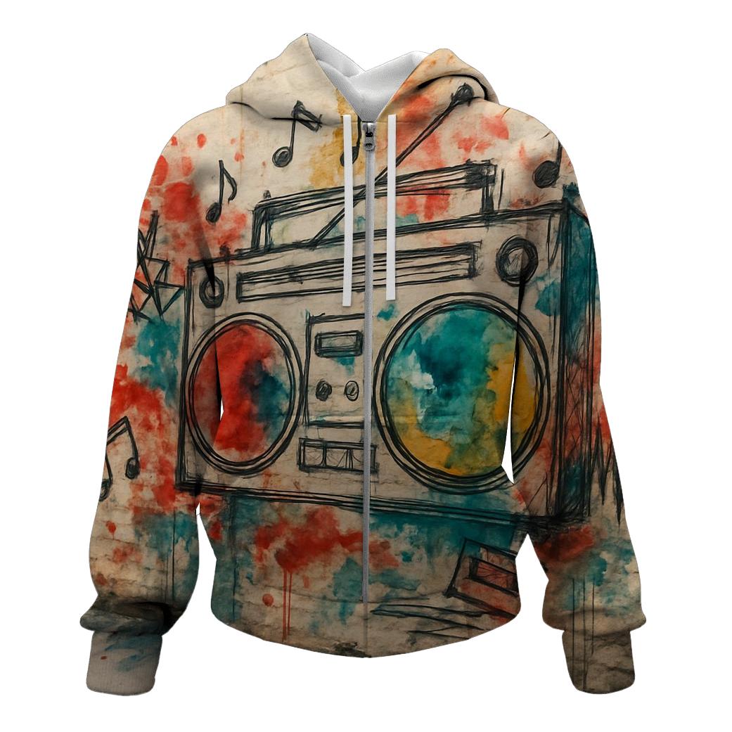Boombox Alley Graffiti hoodie designs