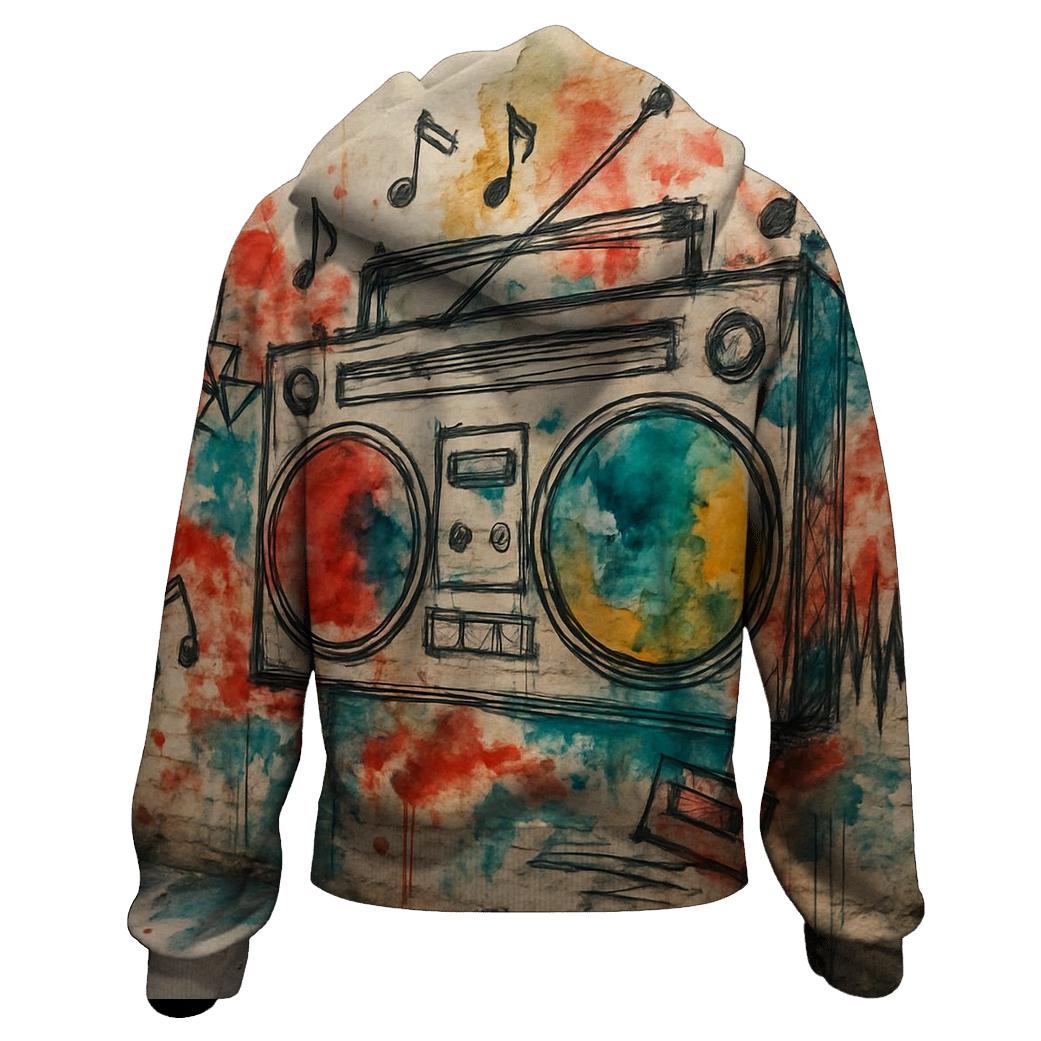 Boombox Alley Graffiti hoodie designs
