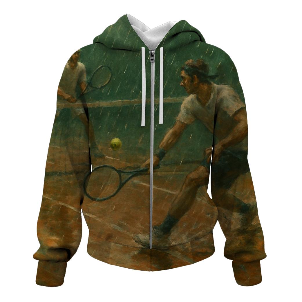 Rainy Day Tennis Rally hoodie trends