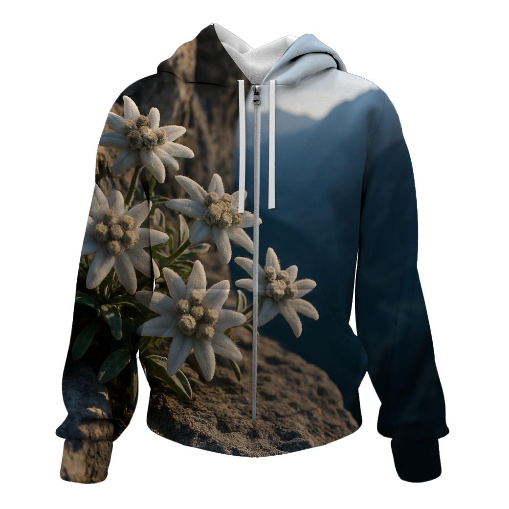 Alpine Edelweiss On Rocky Ledge hoodie trends
