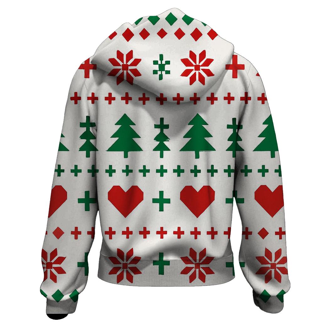 Nordic Knit Echoes embroidered hoodies