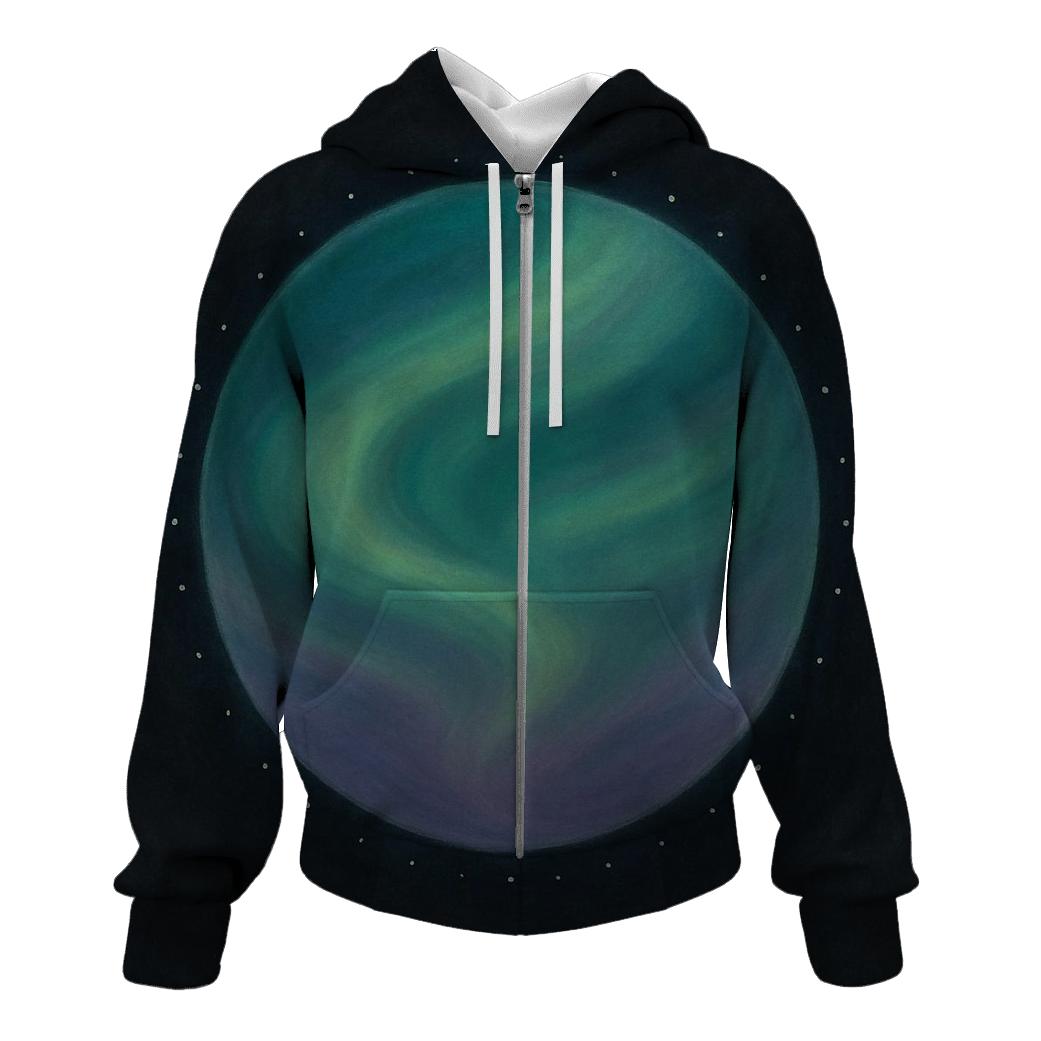 Aurora Circle Of Listening printed hoodies