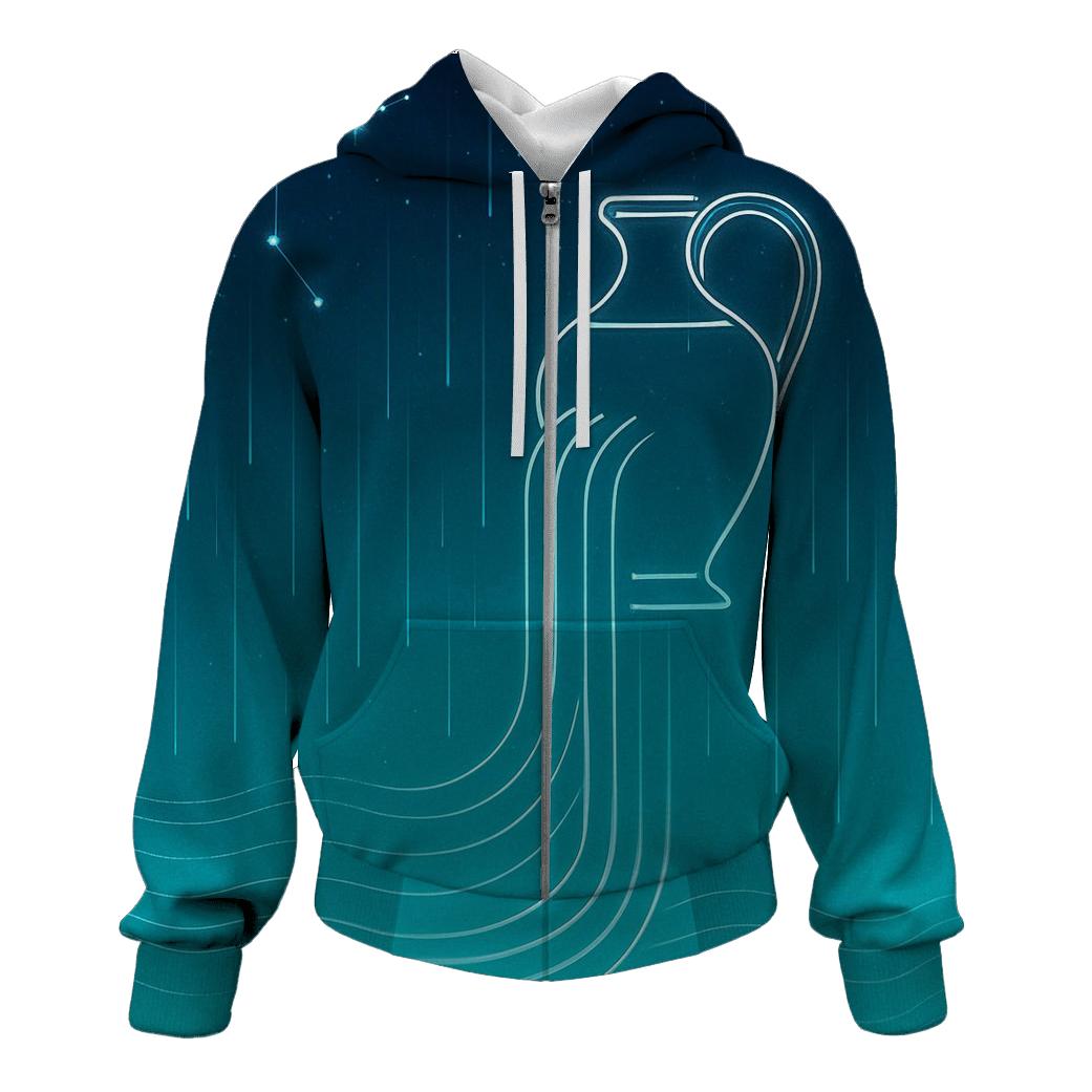 Aquarius Starfall Water Code pullover hoodies