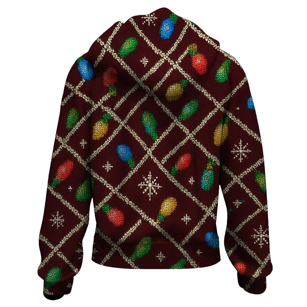 Tangled Lights Tinsel Lattice Design designer hoodies