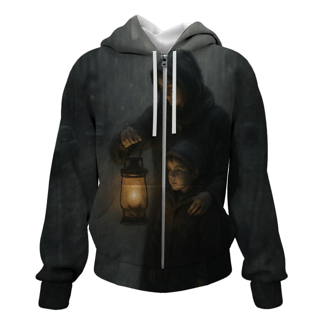 Lantern In The Rain Her Warmth In A Storm Filled Childhood hoodie trends