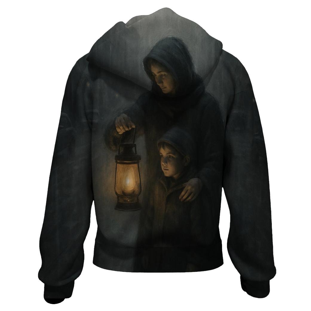 Lantern In The Rain Her Warmth In A Storm Filled Childhood hoodie trends