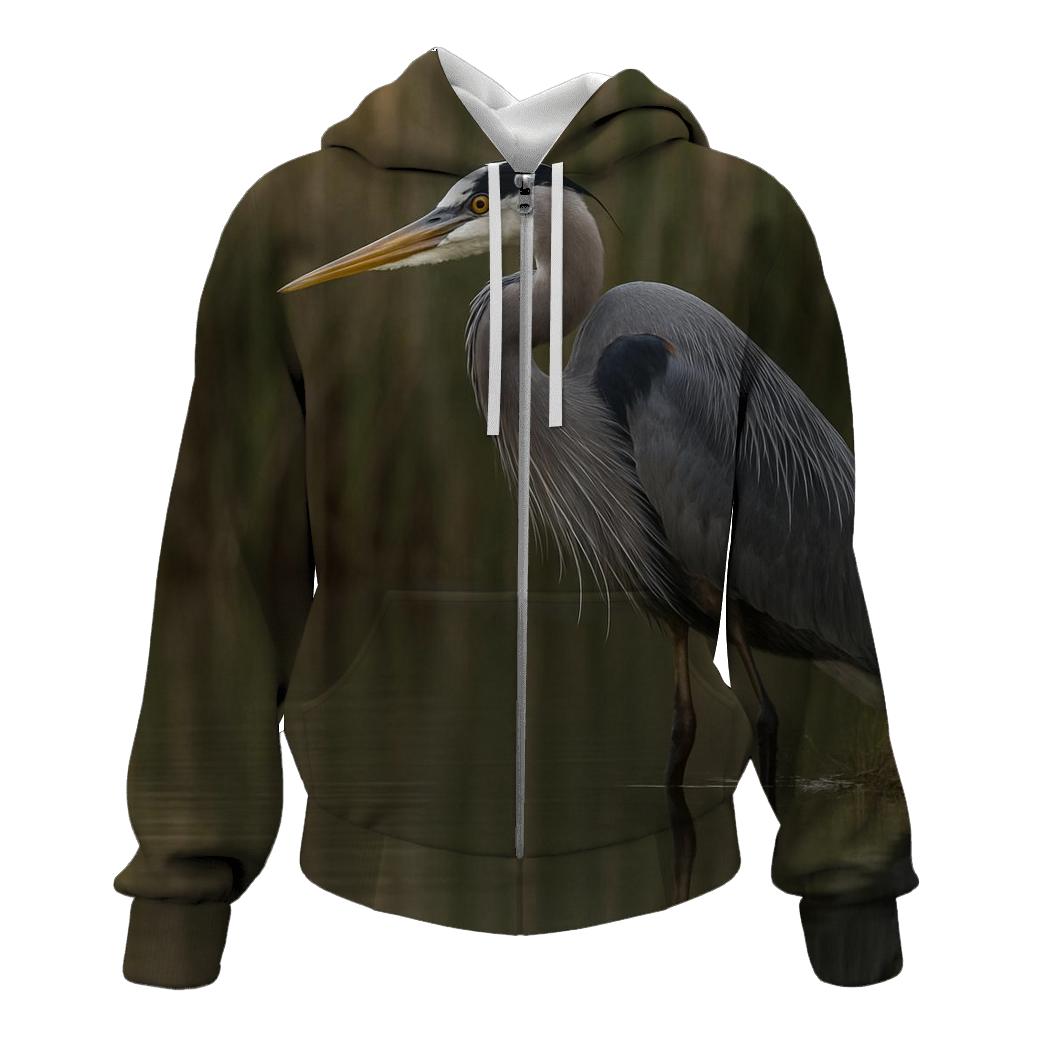 Reed Line Great Blue Heron hoodie trends