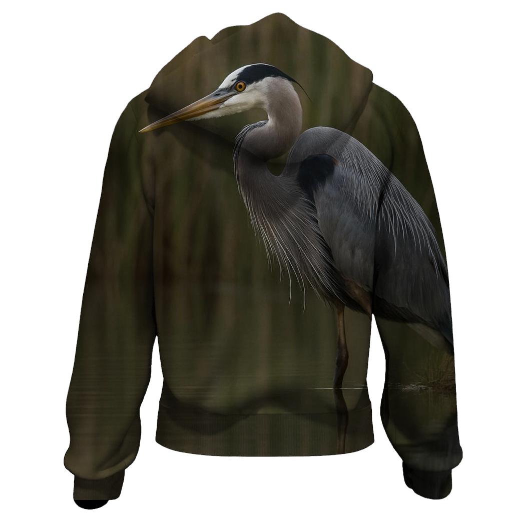 Reed Line Great Blue Heron hoodie trends