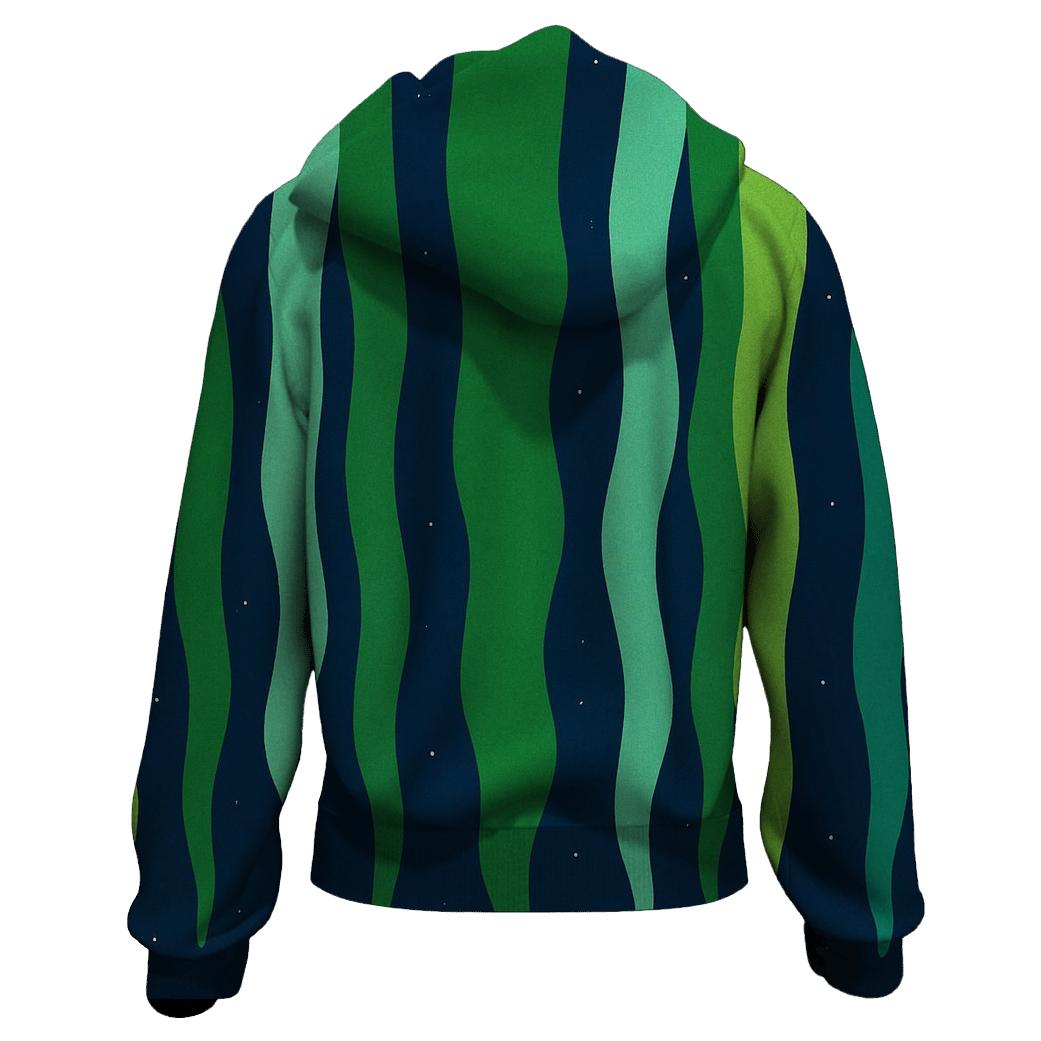 Aurora Curtain Overlap Bands lightweight hoodies