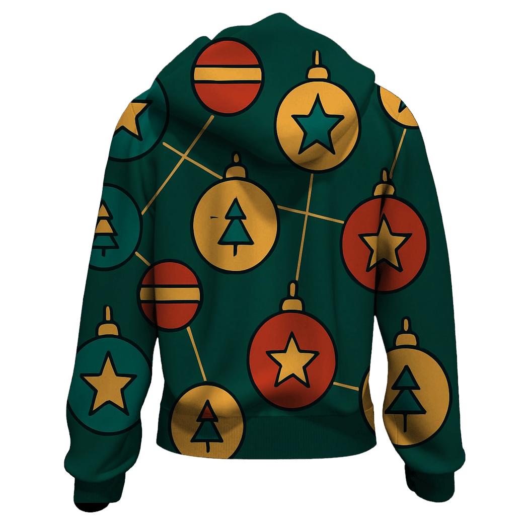 Ornament Constellation Dance zip-up hoodies