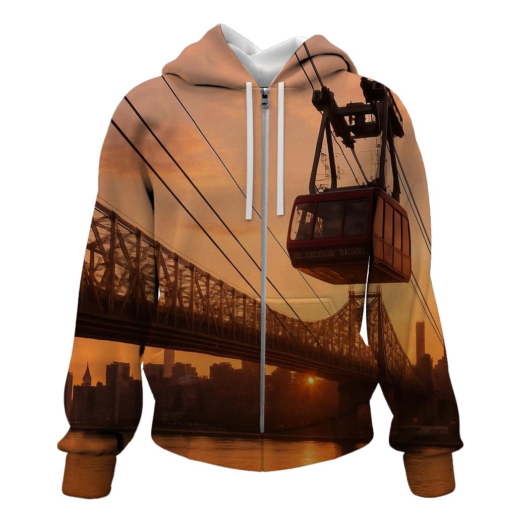 Sunset From The Roosevelt Island Tram Platform hoodie trends