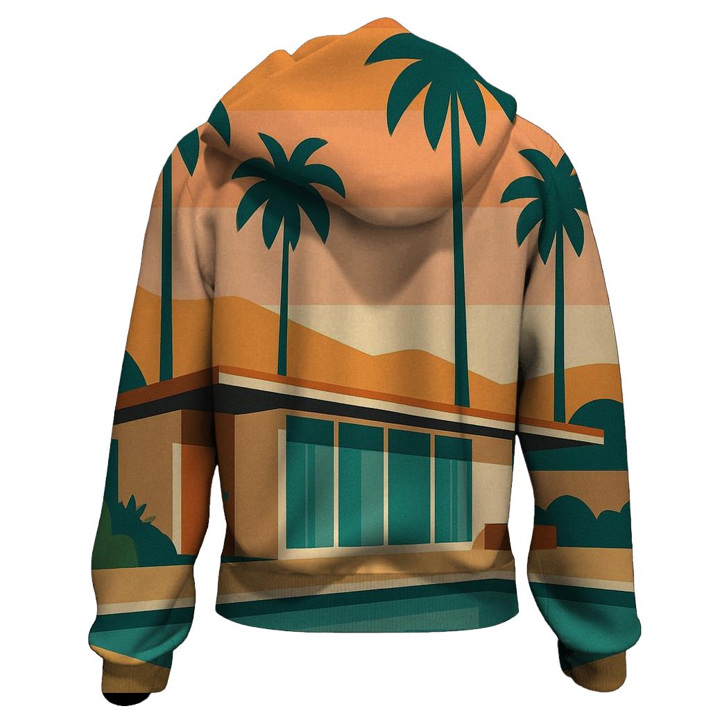 Palm Springs Postcard pullover hoodies