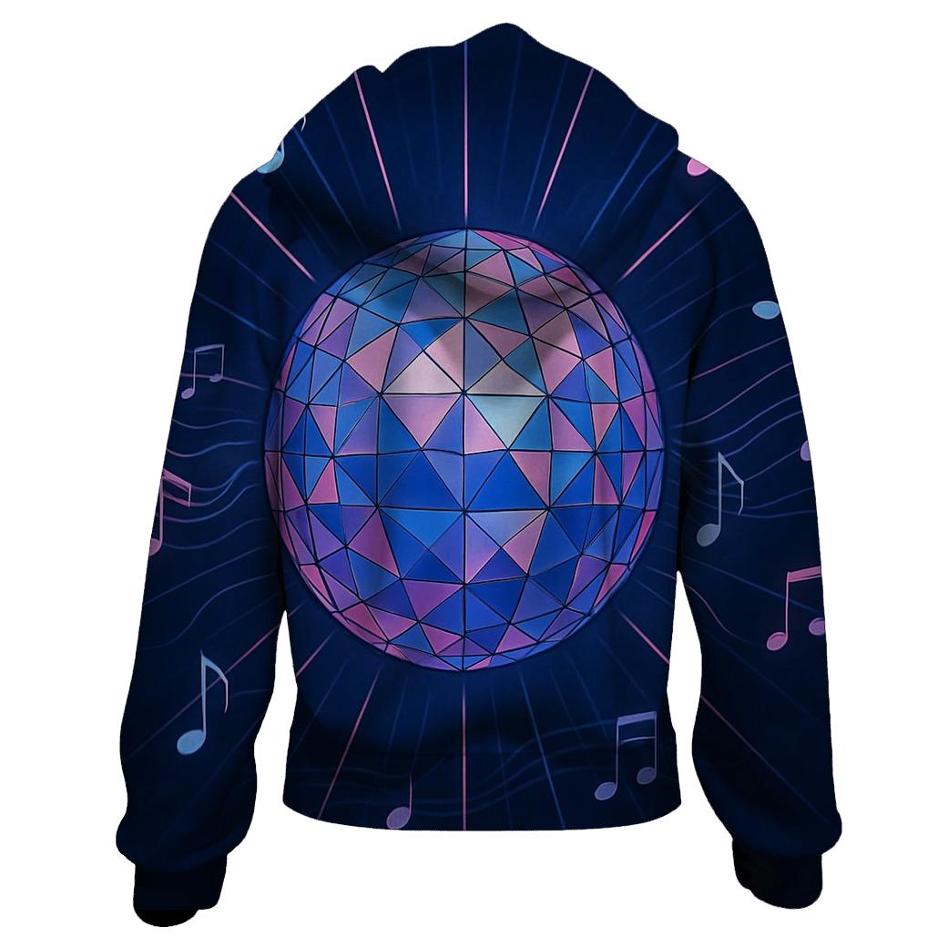 Disco Prism Sphere embroidered hoodies