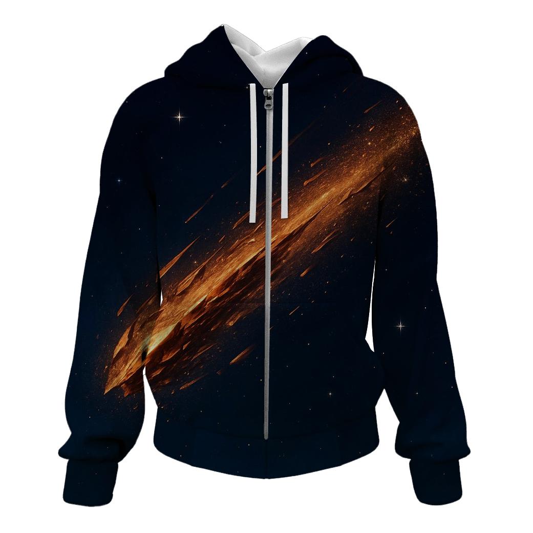 Bronze Meteor Spark Trail pullover hoodies