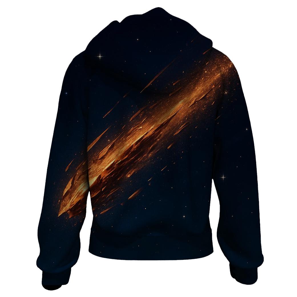Bronze Meteor Spark Trail pullover hoodies