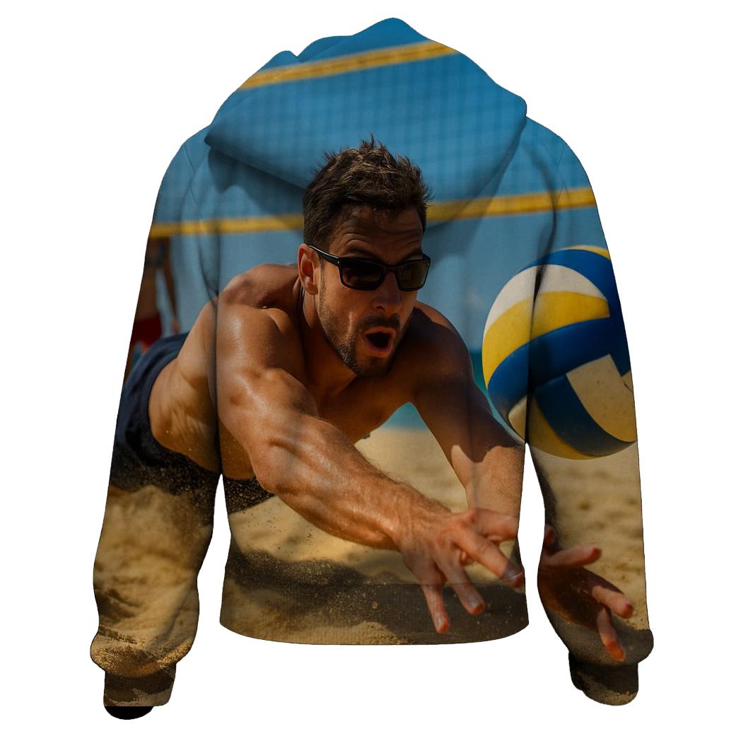 Beach Volleyball Sky Dive premium hoodies