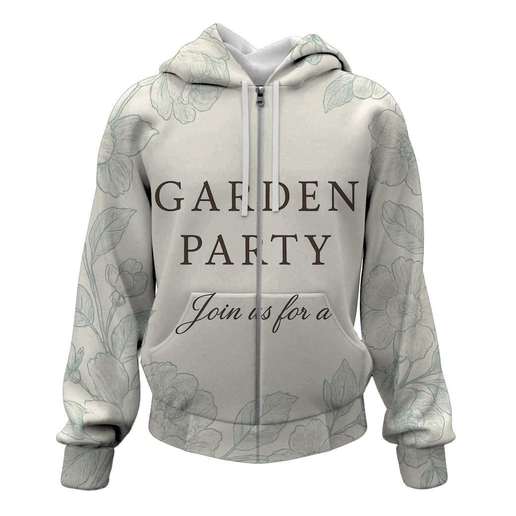 Vintage Garden Club Invitation Card pullover hoodies
