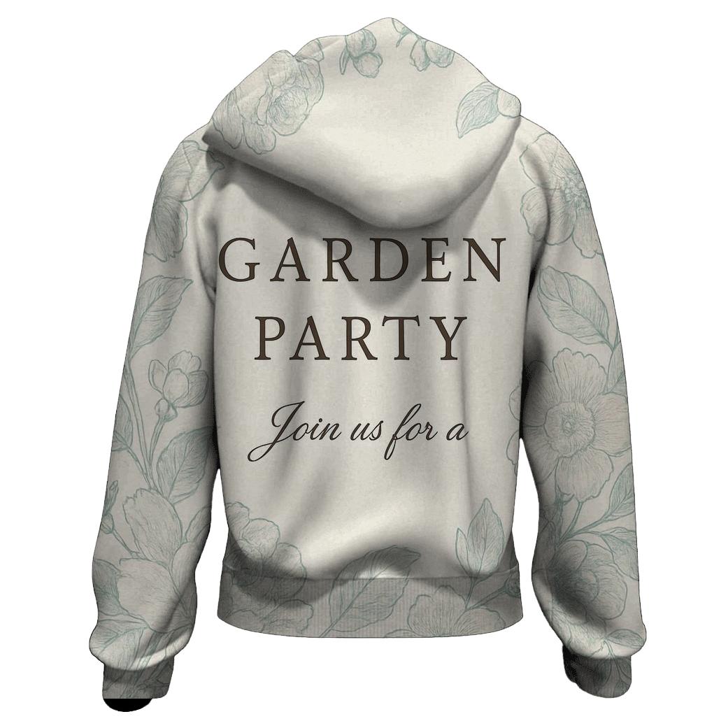 Vintage Garden Club Invitation Card pullover hoodies