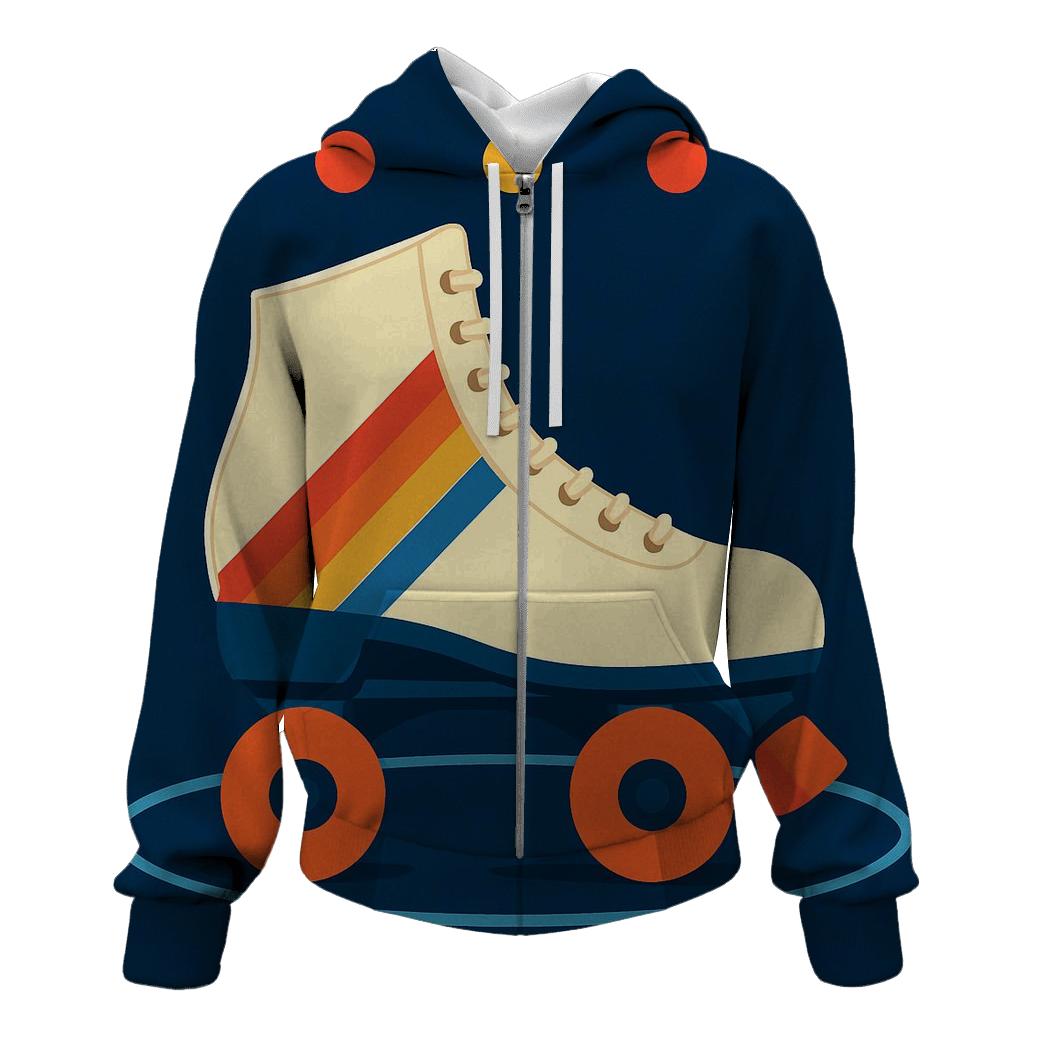 Roller Rink Stripes hoodie trends