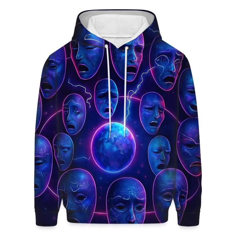 Orbiting Mask Parade designer hoodies