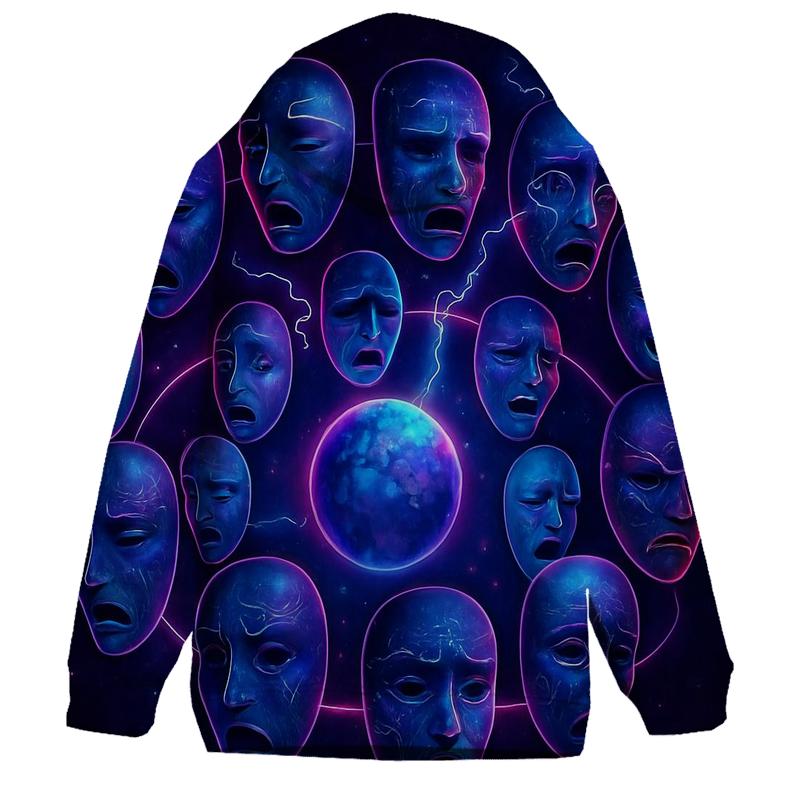 Orbiting Mask Parade designer hoodies
