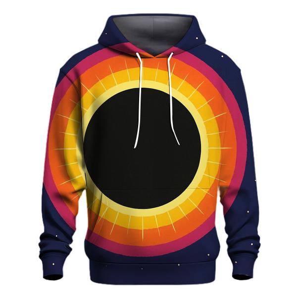 Eclipse Corona Halo Bands zip-up hoodies