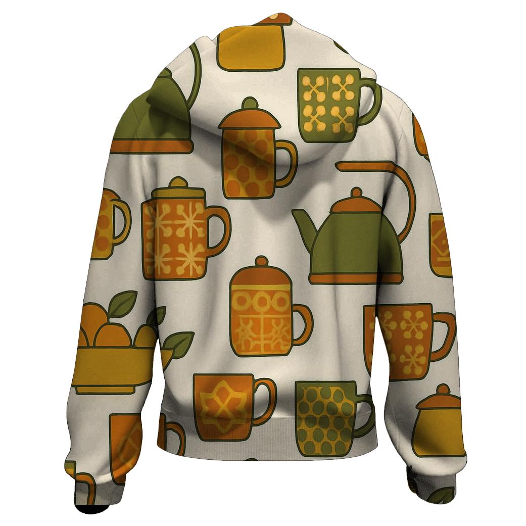 Retro Kitchen Pattern designer hoodies