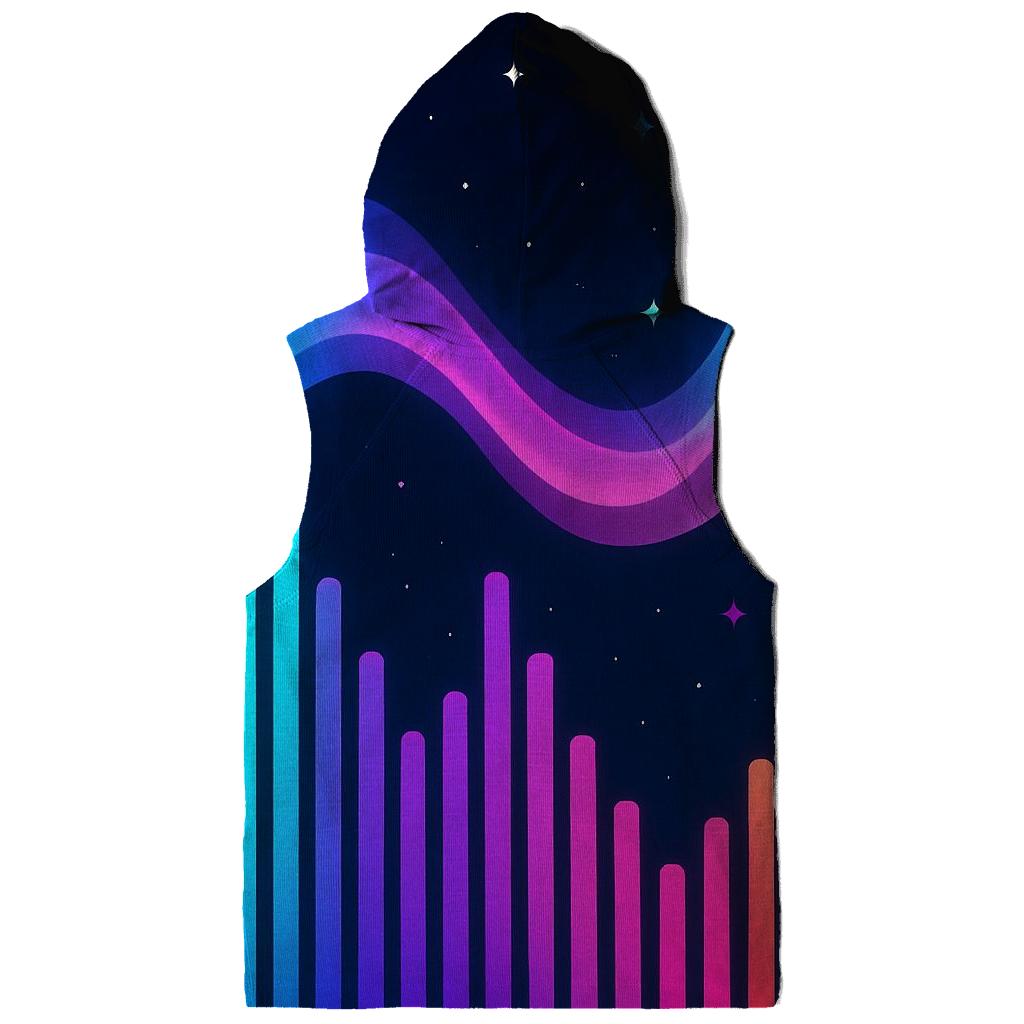 Aurora Neon Spectrum printed hoodies