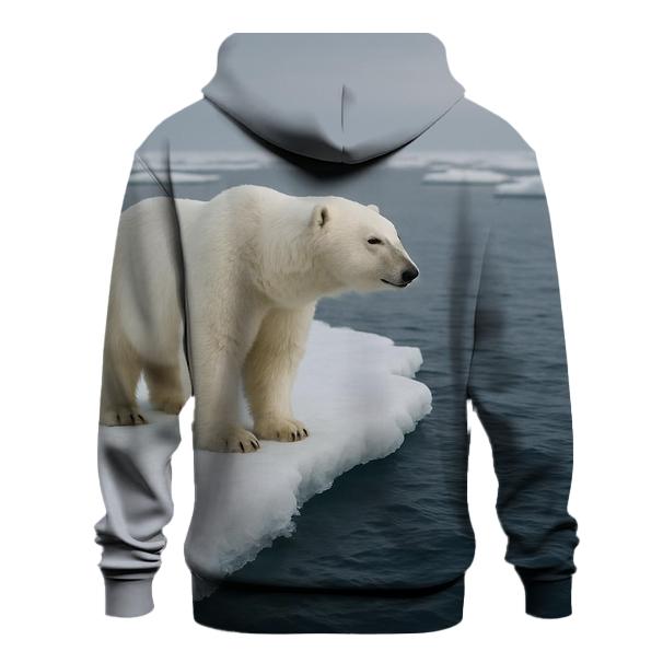 Ice Edge Vigil Polar Bear lightweight hoodies