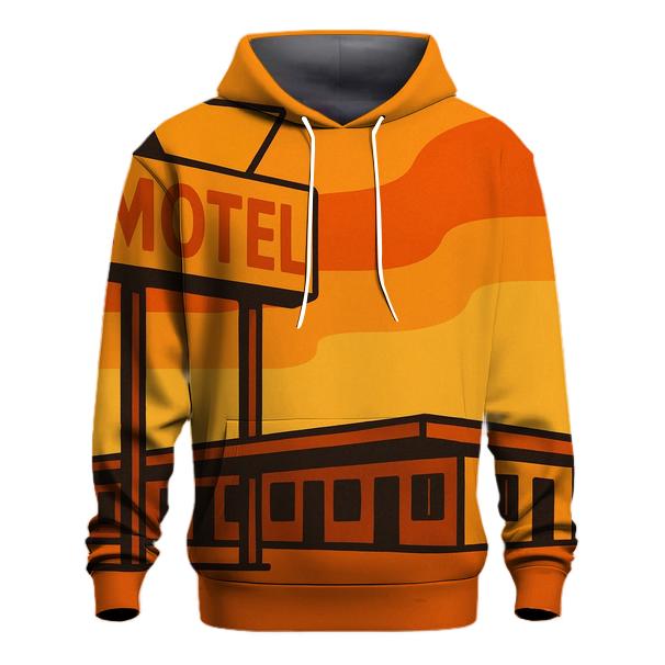 Sunset Motel Signage zip-up hoodies