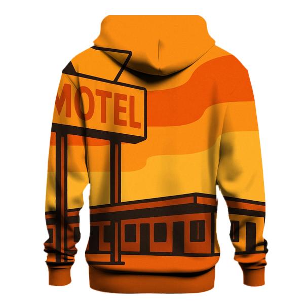 Sunset Motel Signage zip-up hoodies