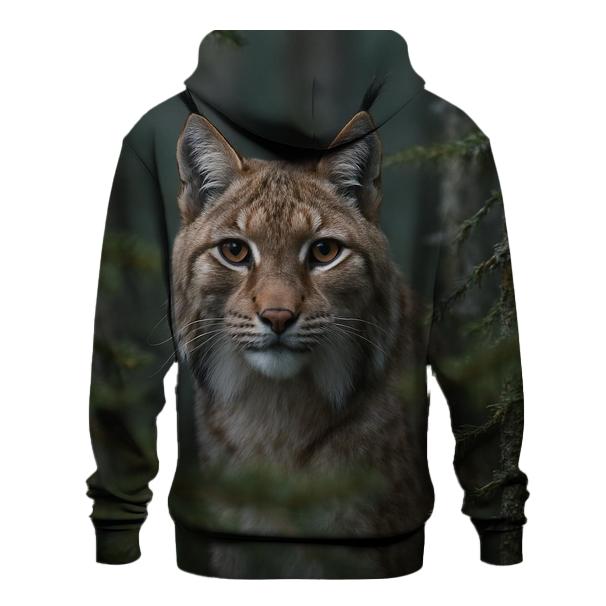Forest Gaze Eurasian Lynx hoodie styles