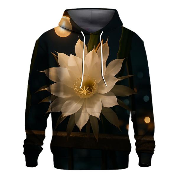 Night Blooming Cereus On Concrete Balcony hoodies fashion