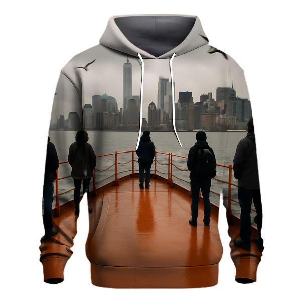 Harbor Ferry Approach To Lower Manhattan hoodie designs
