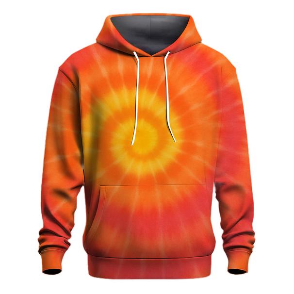 Solar Citrus Spiral Bullseye pullover hoodies