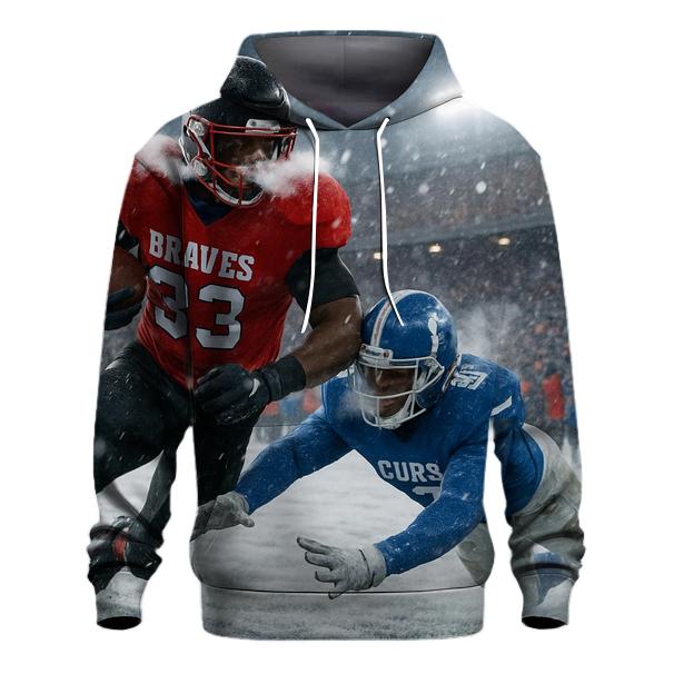 Frozen Yard Line Battle Braves Versus Cubs zip-up hoodies