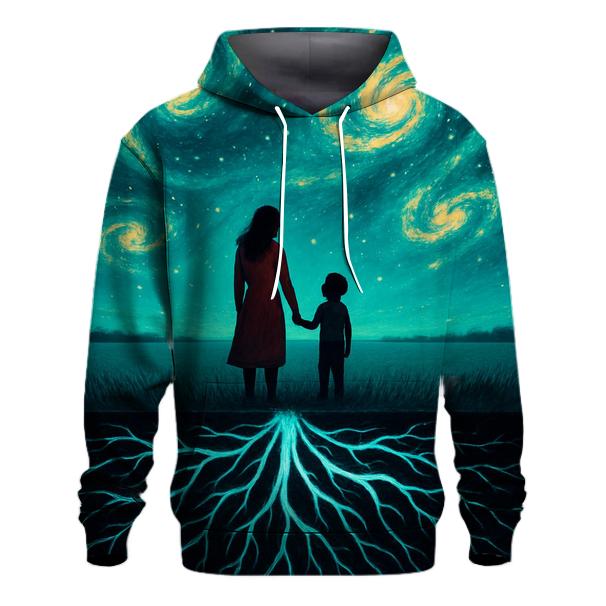 Roots Of Her Heart A Galaxy Beneath Their Feet zip-up hoodies