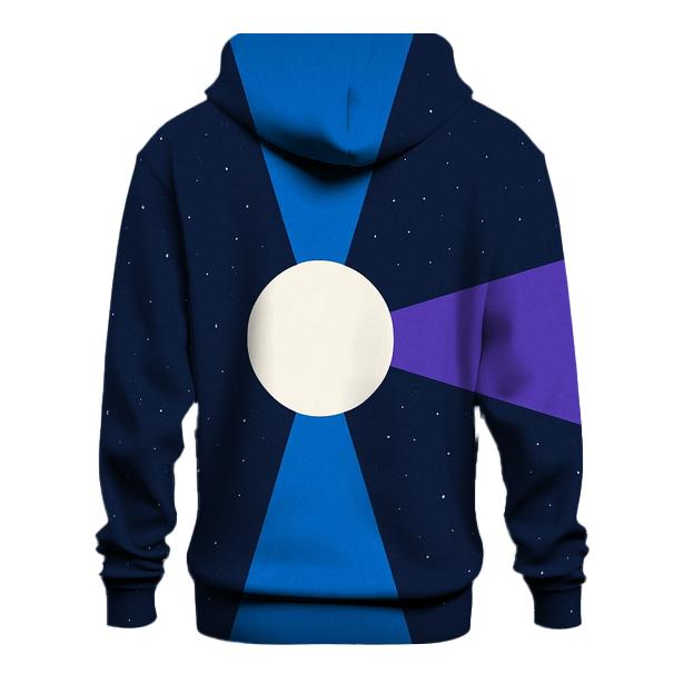 Pulsar Beam Fan Cross embroidered hoodies