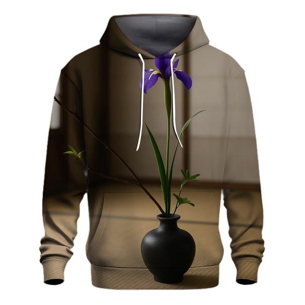 Ikebana Iris On Tatami Floor hoodie trends