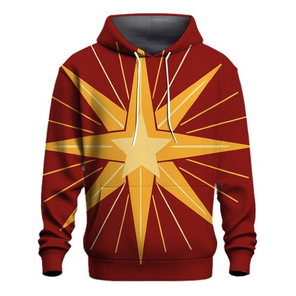 Golden Starburst Carol embroidered hoodies
