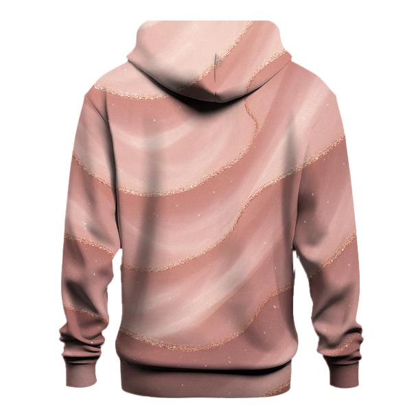 Rose Quartz Glitter Veil custom hoodies