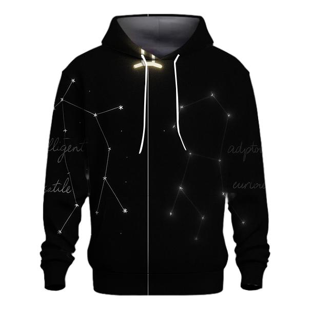 Gemini Dual Constellation Mirror hoodies fashion