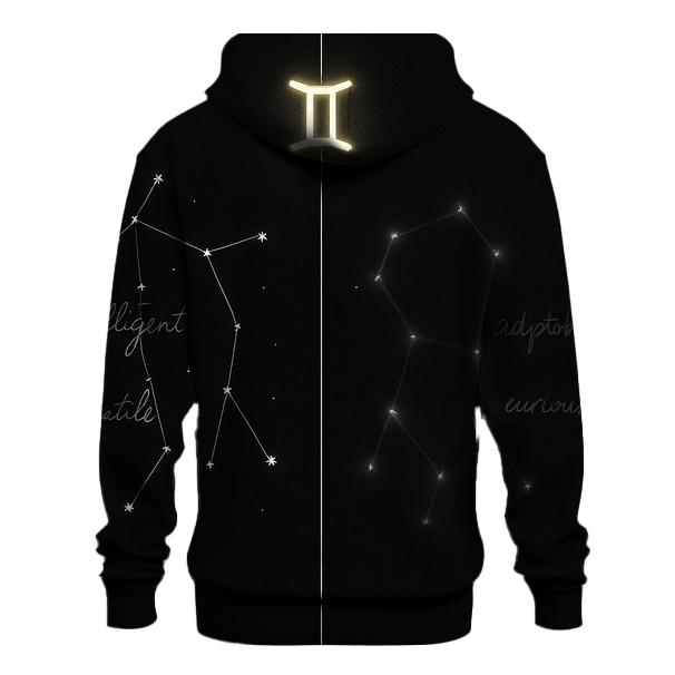 Gemini Dual Constellation Mirror hoodies fashion