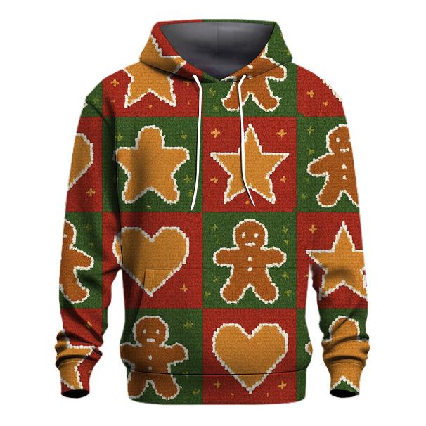 Gingerbread Cookie Chaos Checker Design hoodies fashion