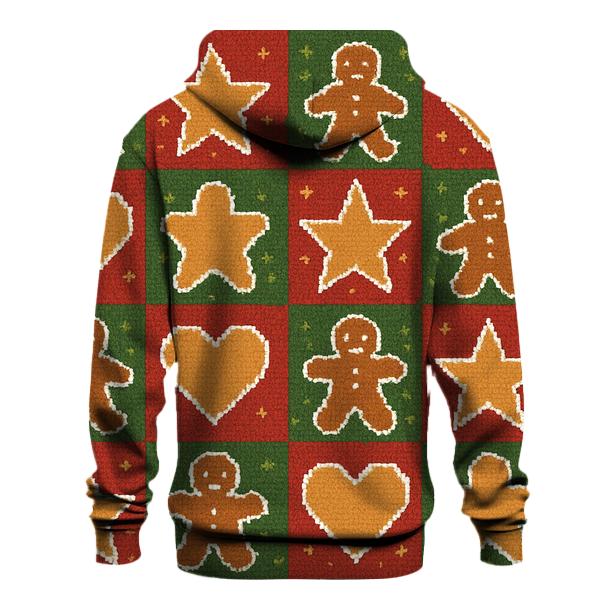 Gingerbread Cookie Chaos Checker Design hoodies fashion