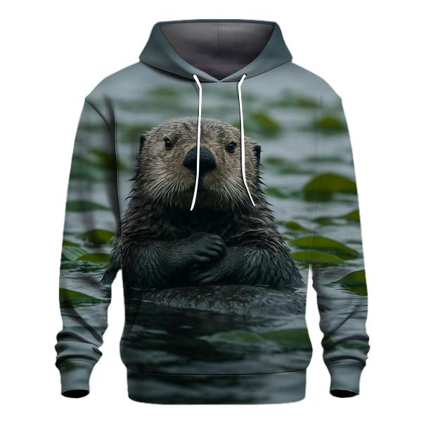 Kelp Forest Patrol Sea Otter graphic hoodies