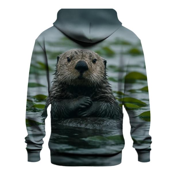 Kelp Forest Patrol Sea Otter graphic hoodies