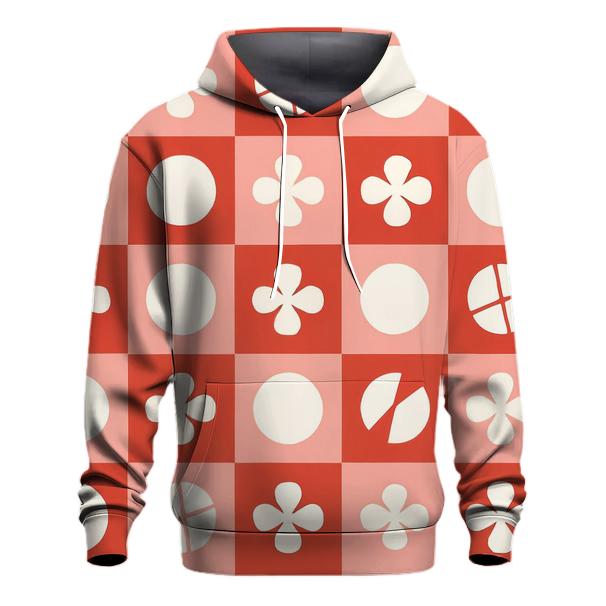 Peppermint Snowfall Grid hoodies fashion